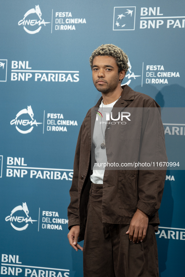 Brandon Wilson attends the ''Nickel Boys'' photocall at Auditorium Parco Della Musica in Rome, Italy, on October 16, 2024. 