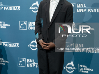 Ethan Herisse attends the ''Nickel Boys'' photocall at Auditorium Parco Della Musica in Rome, Italy, on October 16, 2024. (