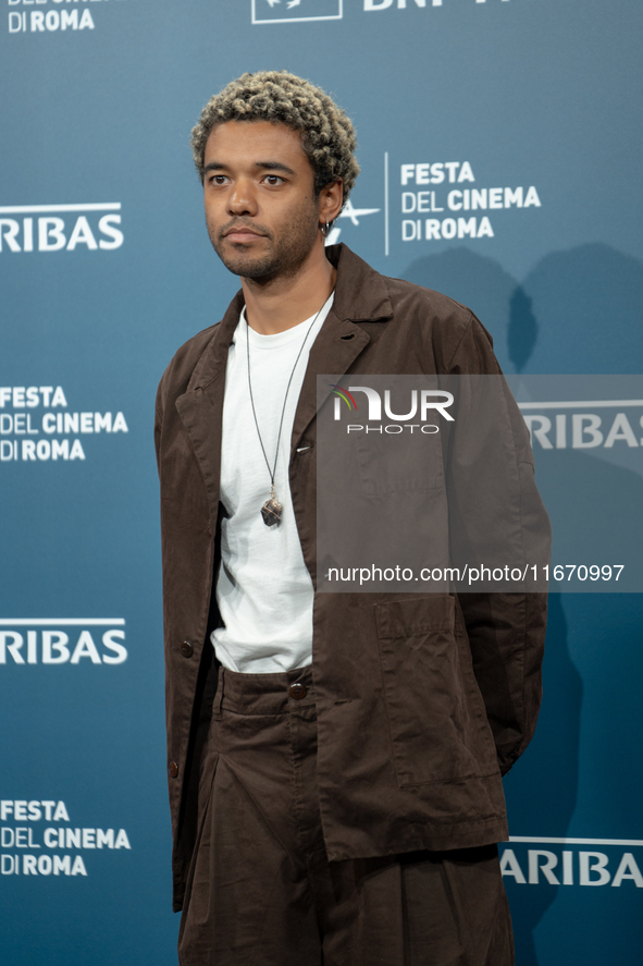 Brandon Wilson attends the ''Nickel Boys'' photocall at Auditorium Parco Della Musica in Rome, Italy, on October 16, 2024. 