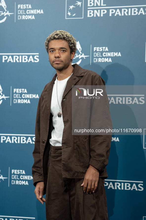 Brandon Wilson attends the ''Nickel Boys'' photocall at Auditorium Parco Della Musica in Rome, Italy, on October 16, 2024. 