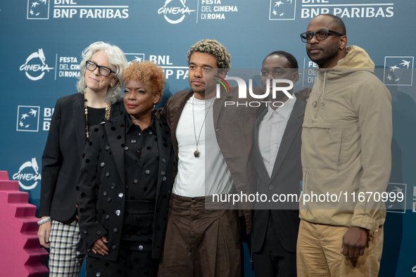 Aunjanue Ellis-Taylor, Brandon Wilson, Ethan Herisse, and RaMell Ross attend the ''Nickel Boys'' photocall at Auditorium Parco Della Musica...