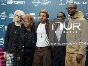 Aunjanue Ellis-Taylor, Brandon Wilson, Ethan Herisse, and RaMell Ross attend the ''Nickel Boys'' photocall at Auditorium Parco Della Musica...