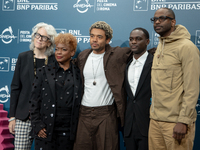 Aunjanue Ellis-Taylor, Brandon Wilson, Ethan Herisse, and RaMell Ross attend the ''Nickel Boys'' photocall at Auditorium Parco Della Musica...