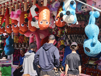 Carnival games take place during the 180th annual Markham Fall Fair in Markham, Ontario, Canada, on October 5, 2024. (