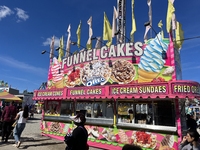 Funnel cakes are for sale during the 180th annual Markham Fall Fair in Markham, Ontario, Canada, on October 5, 2024. (