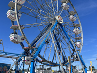 Rides take place during the 180th annual Markham Fall Fair in Markham, Ontario, Canada, on October 5, 2024. (