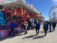 Rides and games take place during the 180th annual Markham Fall Fair in Markham, Ontario, Canada, on October 5, 2024. (