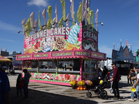 Funnel cakes are for sale during the 180th annual Markham Fall Fair in Markham, Ontario, Canada, on October 5, 2024. (