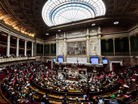 The French Parliament holds question time in Paris, France, on October 16, 2024. (