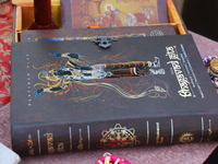 The Bhagavad Gita is displayed during the Sree Ganesh Chaturthi Mahotsav festival in Brampton, Ontario, Canada, on September 14, 2024. Ganes...