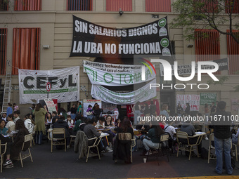 Public classes at the Faculty of Philosophy and Letters UBA in Buenos Aires, Argentina, on october 15, 2024. (