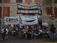 Public classes at the Faculty of Philosophy and Letters UBA in Buenos Aires, Argentina, on october 15, 2024. (