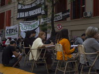 Public classes at the Faculty of Philosophy and Letters UBA in Buenos Aires, Argentina, on october 15, 2024. (