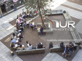 Public classes at the Faculty of Philosophy and Letters UBA in Buenos Aires, Argentina, on october 15, 2024. (