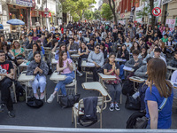 Public classes at the Faculty of Philosophy and Letters UBA in Buenos Aires, Argentina, on october 15, 2024. (