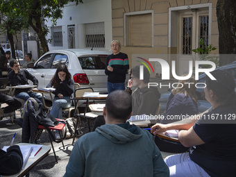 Public classes at the Faculty of Philosophy and Letters UBA in Buenos Aires, Argentina, on october 15, 2024. (