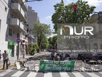 Public classes at the Faculty of Philosophy and Letters UBA in Buenos Aires, Argentina, on october 15, 2024. (