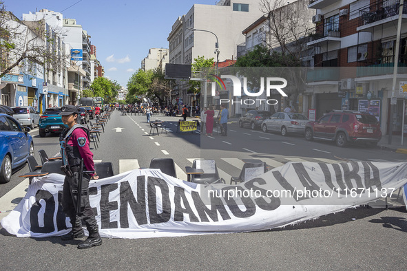 Occupation of the Faculty of Psychology at UBA in Buenos Aires, Argentina, on october 15, 2024. 