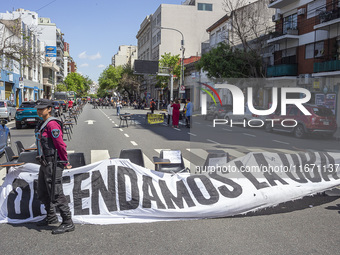 Occupation of the Faculty of Psychology at UBA in Buenos Aires, Argentina, on october 15, 2024. (