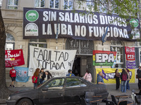 Occupation of the Faculty of Psychology at UBA in Buenos Aires, Argentina, on october 15, 2024. (