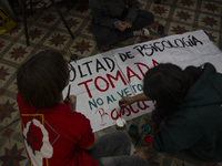 Occupation of the Faculty of Psychology at UBA in Buenos Aires, Argentina, on october 15, 2024. (