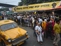 Citizens attend the Junior Doctors hunger strike to protest the rape and murder case of a medic in a government-run hospital in Kolkata, Ind...