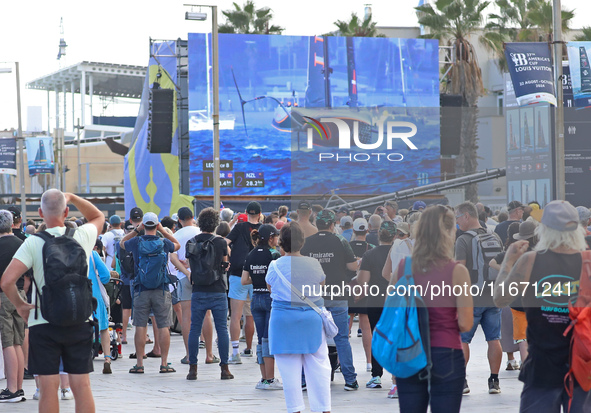 Louis Vuitton 37th America's Cup takes place in Barcelona, Spain, on October 16, 2024. 