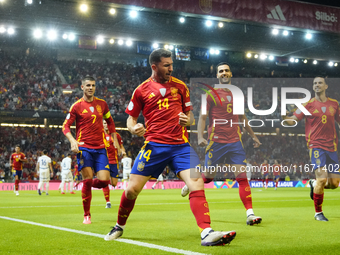 Aymeric Laporte centre-back of Spain and Al-Nassr FC celebrates after scoring his sides first goal during the UEFA Nations League 2024/25 Le...