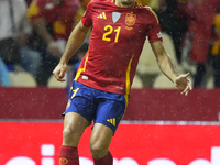 Mikel Oyarzabal centre-forward of Spain and Real Sociedad controls the ball during the UEFA Nations League 2024/25 League A Group A4 match b...