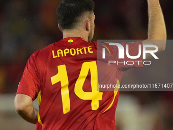 Aymeric Laporte centre-back of Spain and Al-Nassr FC celebrates after scoring his sides first goal during the UEFA Nations League 2024/25 Le...