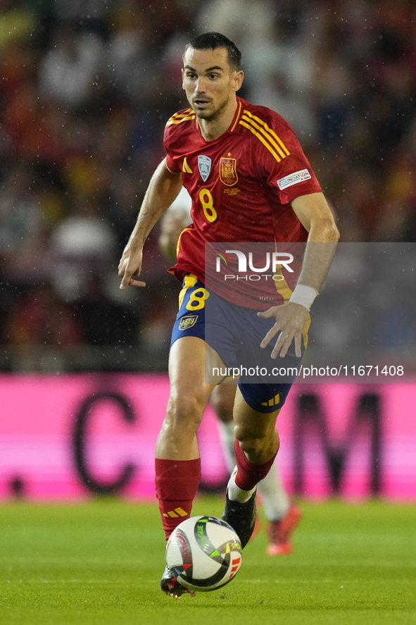 Fabian Ruiz of Spain and central midfield of Spain and Paris Saint-Germain during the UEFA Nations League 2024/25 League A Group A4 match be...