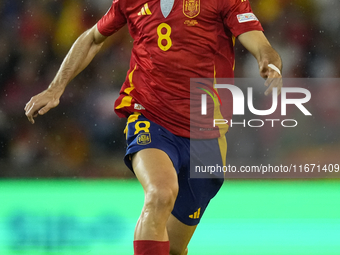 Fabian Ruiz of Spain and central midfield of Spain and Paris Saint-Germain during the UEFA Nations League 2024/25 League A Group A4 match be...