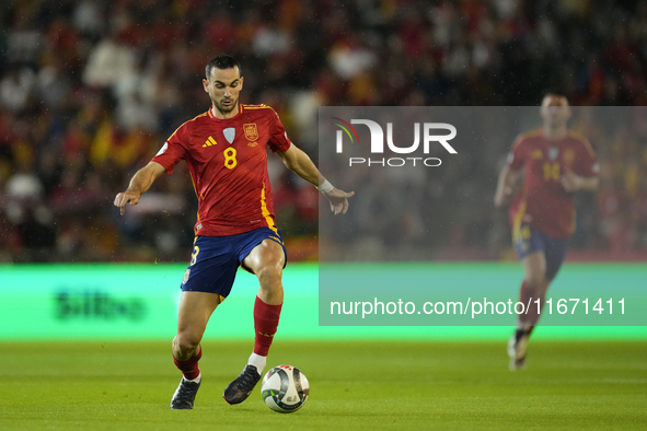 Fabian Ruiz of Spain and central midfield of Spain and Paris Saint-Germain during the UEFA Nations League 2024/25 League A Group A4 match be...