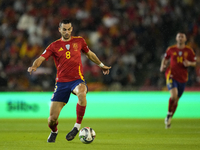 Fabian Ruiz of Spain and central midfield of Spain and Paris Saint-Germain during the UEFA Nations League 2024/25 League A Group A4 match be...