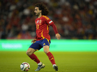 Marc Cucurella left-Back of Spain and Chelsea FC during the UEFA Nations League 2024/25 League A Group A4 match between Spain and Serbia at...