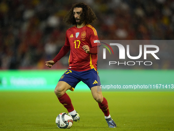 Marc Cucurella left-Back of Spain and Chelsea FC during the UEFA Nations League 2024/25 League A Group A4 match between Spain and Serbia at...