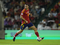 Fabian Ruiz of Spain and central midfield of Spain and Paris Saint-Germain controls the ball during the UEFA Nations League 2024/25 League A...