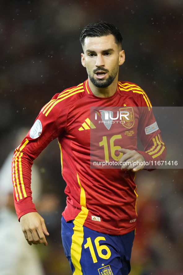 Alex Baena left winger of Spain and Villarreal CF during the UEFA Nations League 2024/25 League A Group A4 match between Spain and Serbia at...