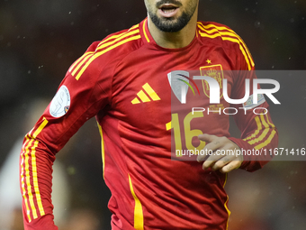 Alex Baena left winger of Spain and Villarreal CF during the UEFA Nations League 2024/25 League A Group A4 match between Spain and Serbia at...