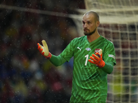 Predrag Rajkovic goalkeeper of Serbia and Al-Ittihad Club during the UEFA Nations League 2024/25 League A Group A4 match between Spain and S...