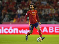 Marc Cucurella left-Back of Spain and Chelsea FC during the UEFA Nations League 2024/25 League A Group A4 match between Spain and Serbia at...