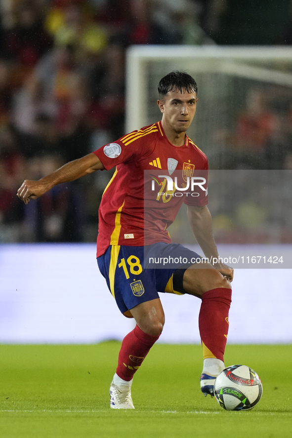 Martin Zubimendi defensive midfield of Spain and Real Sociedad during the UEFA Nations League 2024/25 League A Group A4 match between Spain...