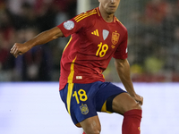 Martin Zubimendi defensive midfield of Spain and Real Sociedad during the UEFA Nations League 2024/25 League A Group A4 match between Spain...