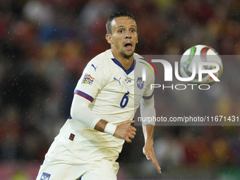 Nemanja Maksimovic central midfield of Serbia and Panathinaikos FC during the UEFA Nations League 2024/25 League A Group A4 match between Sp...