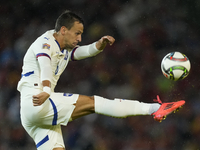 Nemanja Maksimovic central midfield of Serbia and Panathinaikos FC during the UEFA Nations League 2024/25 League A Group A4 match between Sp...