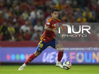 Martin Zubimendi defensive midfield of Spain and Real Sociedad during the UEFA Nations League 2024/25 League A Group A4 match between Spain...