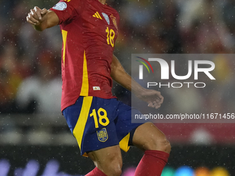 Martin Zubimendi defensive midfield of Spain and Real Sociedad during the UEFA Nations League 2024/25 League A Group A4 match between Spain...