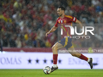 Fabian Ruiz of Spain and central midfield of Spain and Paris Saint-Germain during the UEFA Nations League 2024/25 League A Group A4 match be...