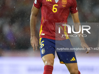 Mikel Merino central midfield of Spain and Arsenal FC during the UEFA Nations League 2024/25 League A Group A4 match between Spain and Serbi...