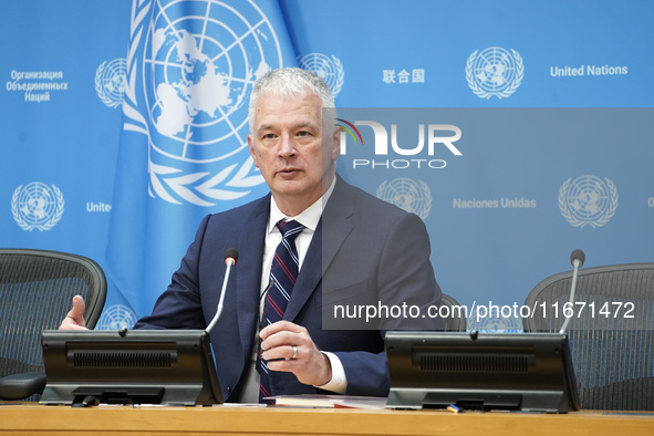 Scott Andersen, Deputy Humanitarian Coordinator and Director of the United Nations Relief and Works Agency for Palestine Refugees in the Nea...